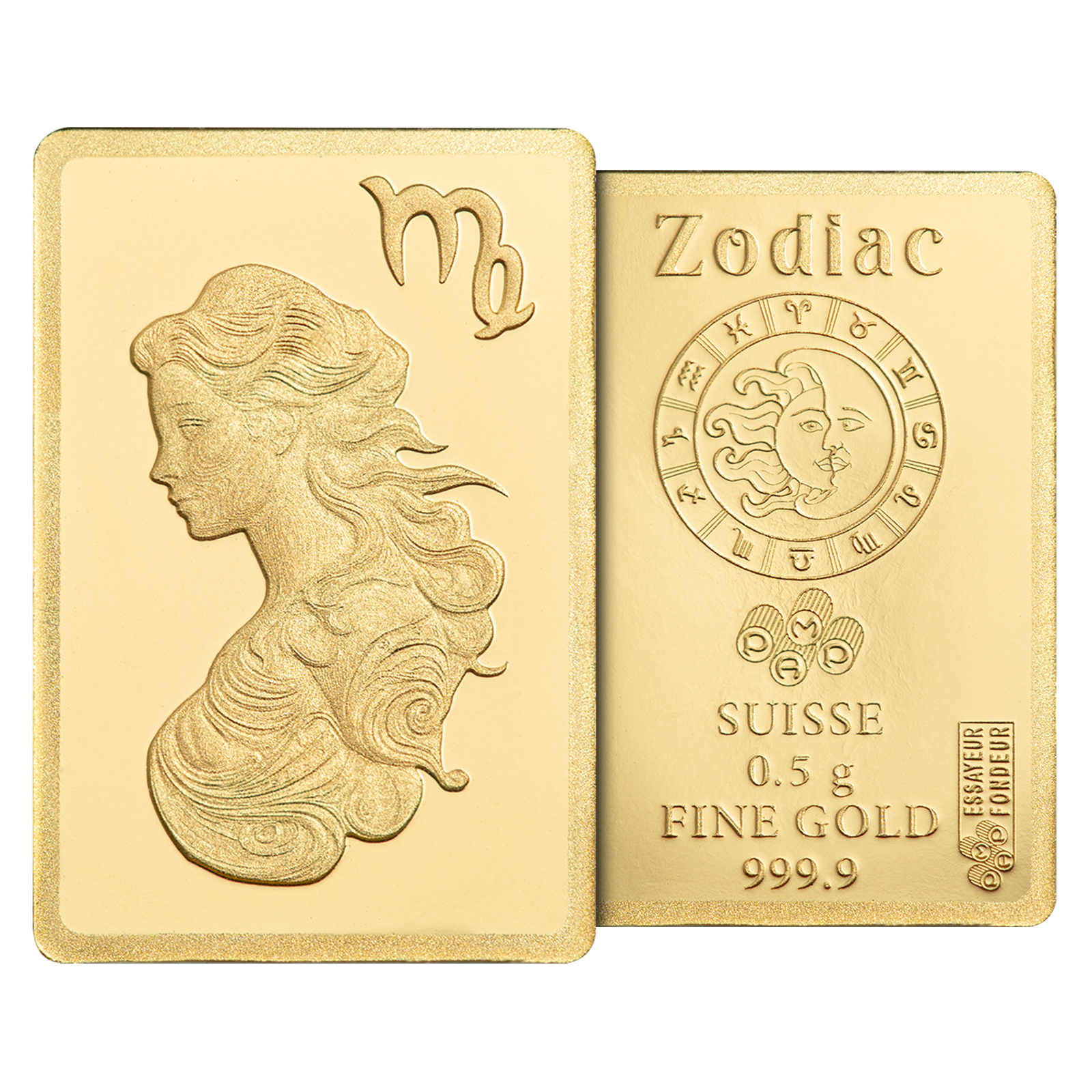Buy 0.5 g Gold Zodiac Virgo Bar, image 5