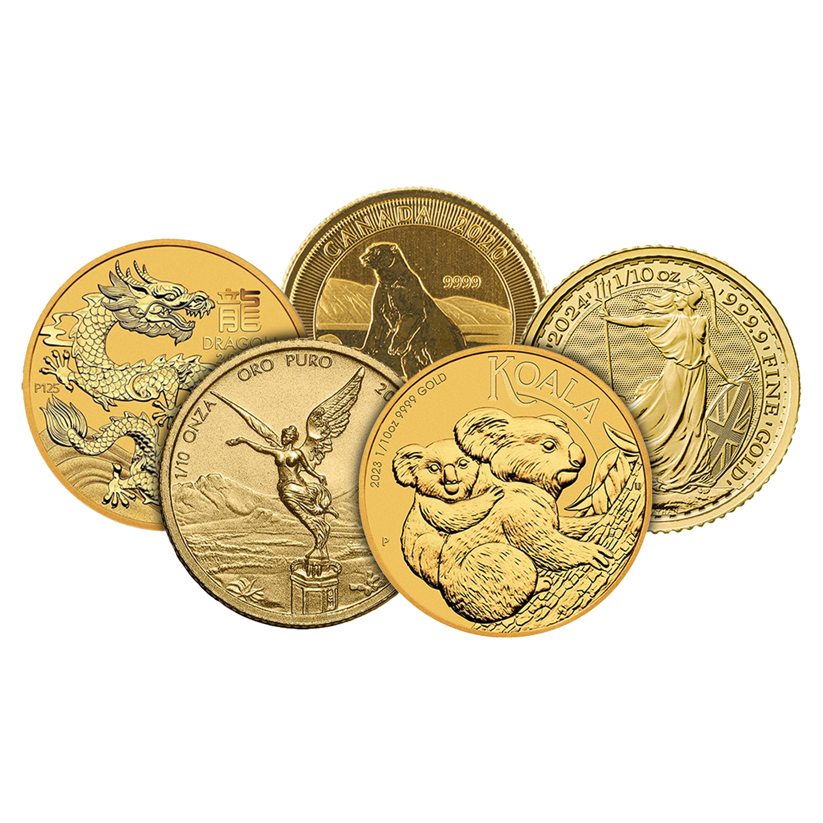 1/10 oz Gold Round or Coin .999+ (Any Mint, Random Year), image 0