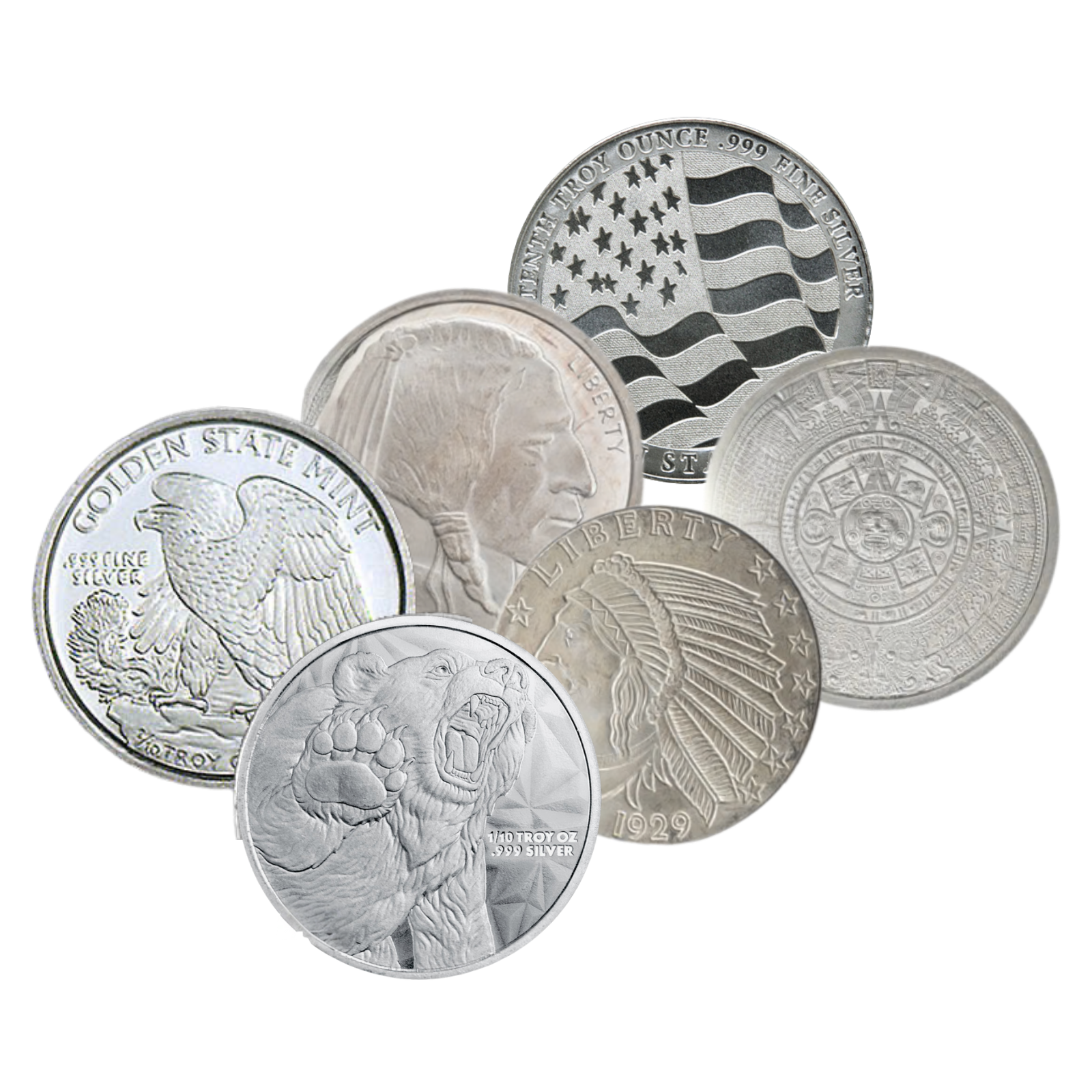 1/10 oz Silver Round or Coin .999, image 0