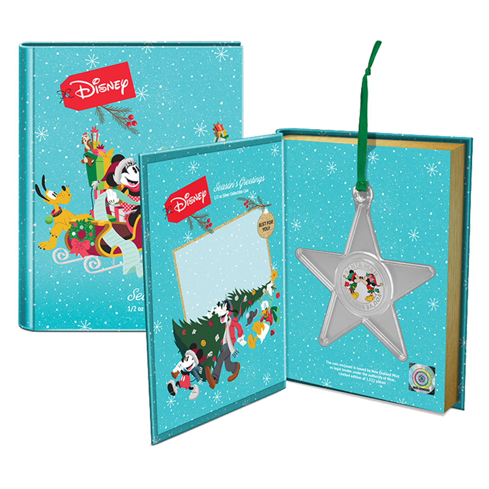 Buy 1/2 oz Disney Season's Greetings Coin (2022), image 2