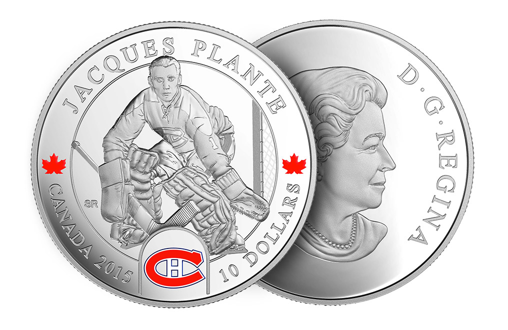Buy 1/2 oz Silver NHL Goalie Coins: Jacques Plante, image 2