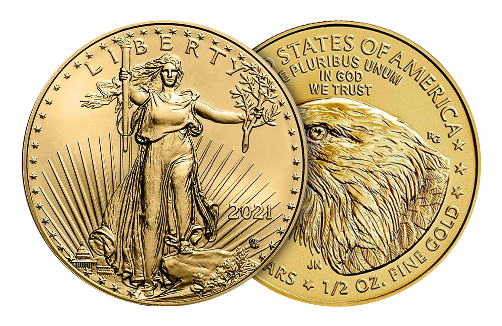 Buy 1/2 oz Gold Eagle Coins (new design - mid 2021 and later), image 2