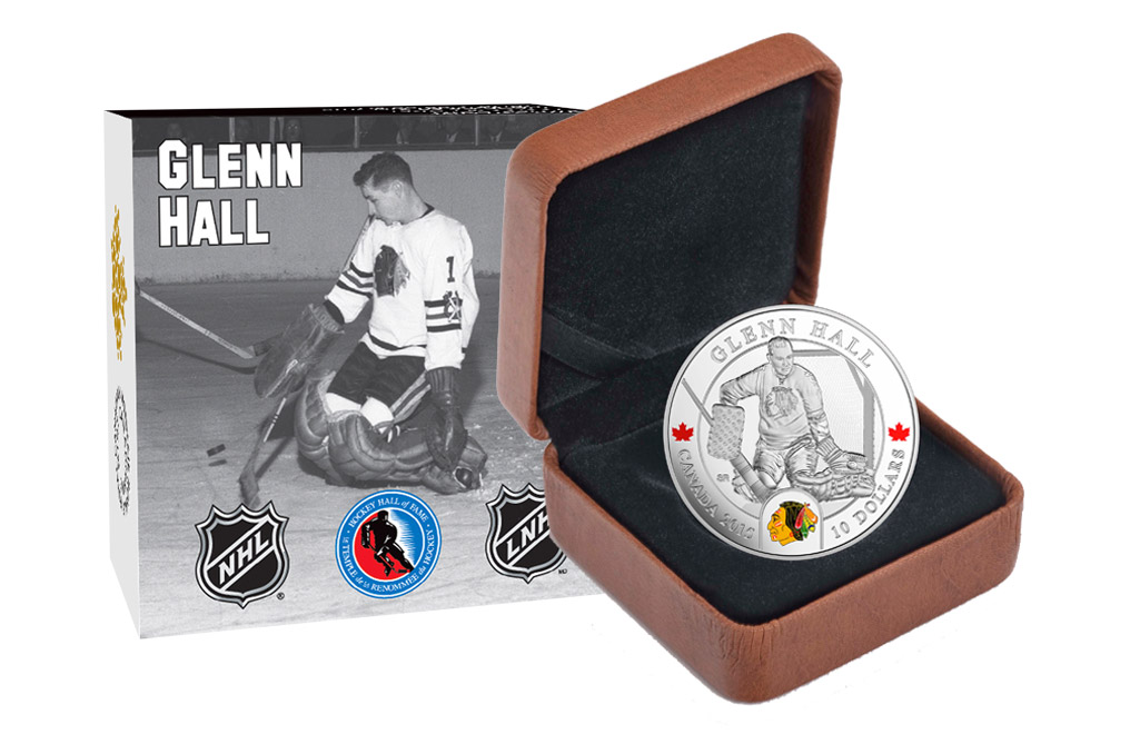 Buy 1/2 oz Silver NHL Goalie Coins: Glenn Hall, image 3