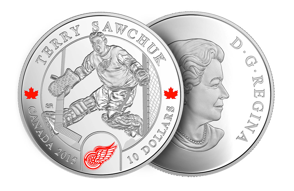 Buy 1/2 oz Silver NHL Goalie Coins: Terry Sawchuk, image 2