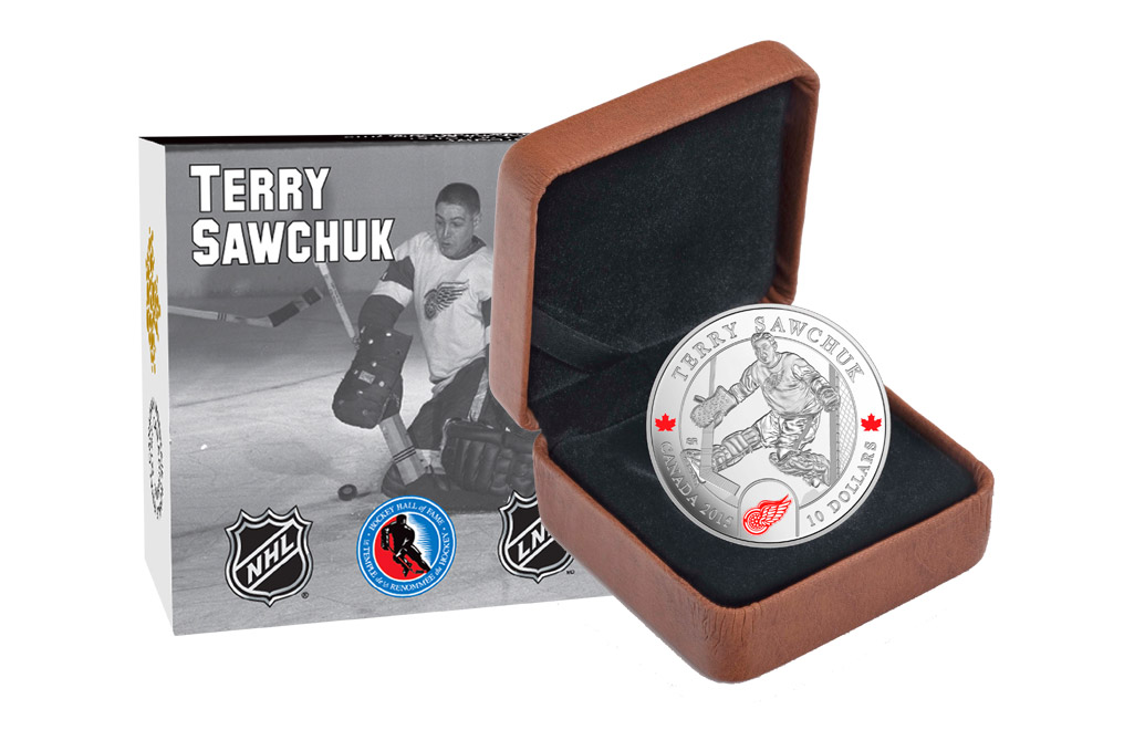 Buy 1/2 oz Silver NHL Goalie Coins: Terry Sawchuk, image 3