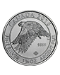 1.5 oz Canadian Snow Falcon Silver Coin (2016)