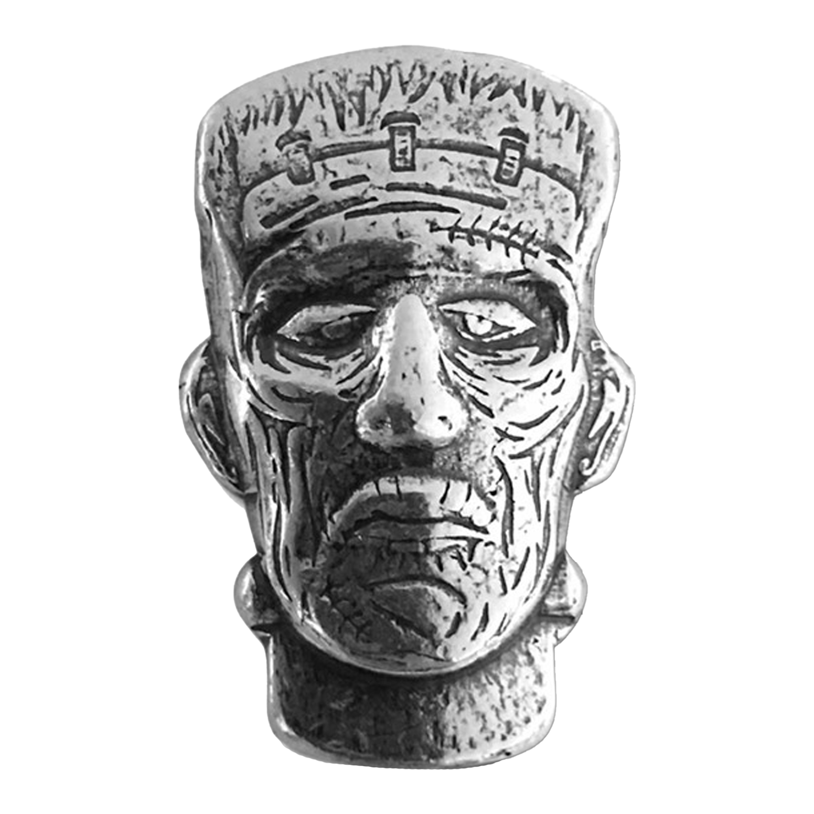 Buy 1.5 oz Silver 3D Frankenstein Head Bar, image 0