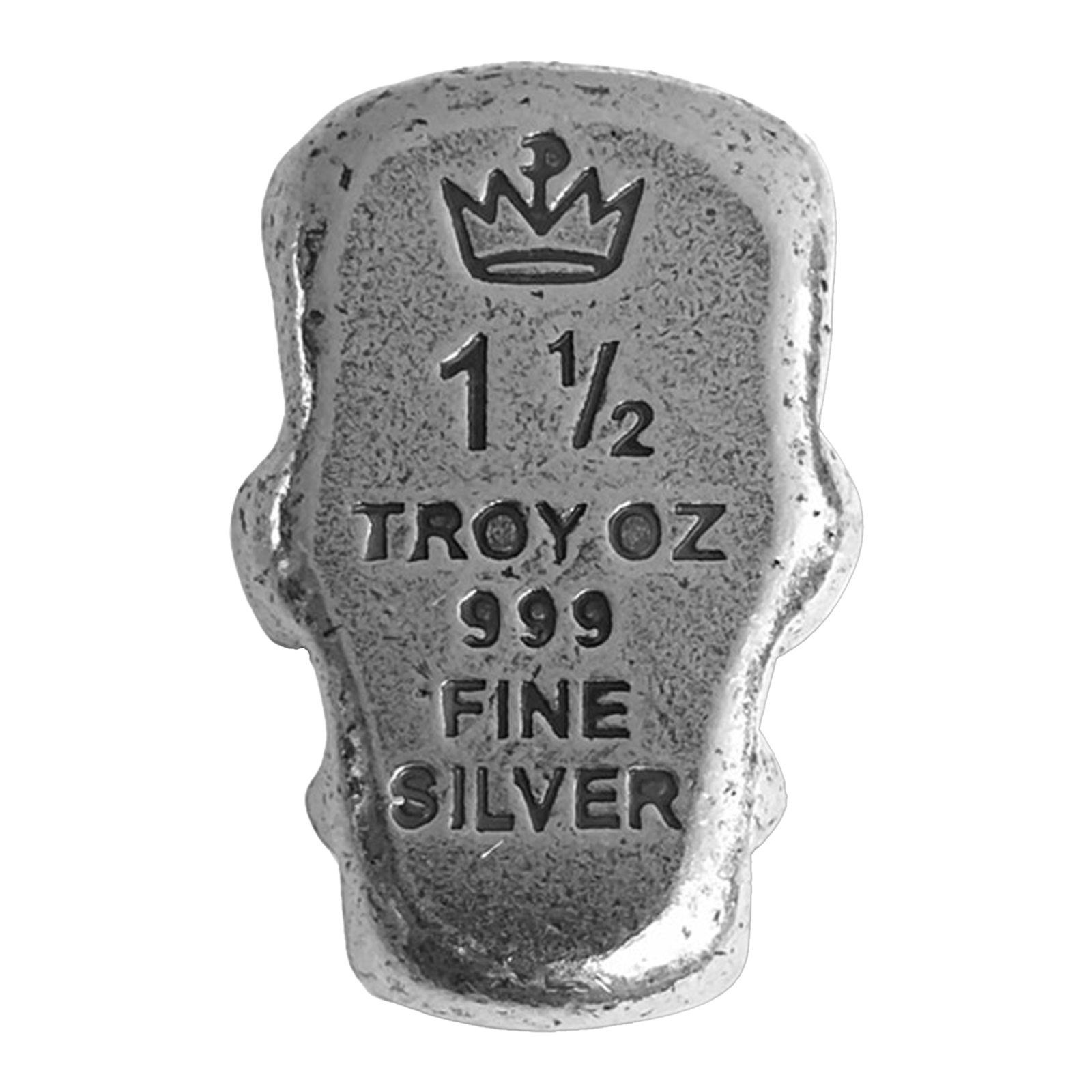 Buy 1.5 oz Silver 3D Frankenstein Head Bar, image 1