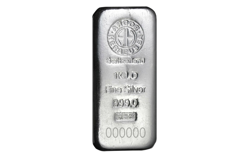 Buy 1 kg Silver Bars - Argor-Heraeus, image 0