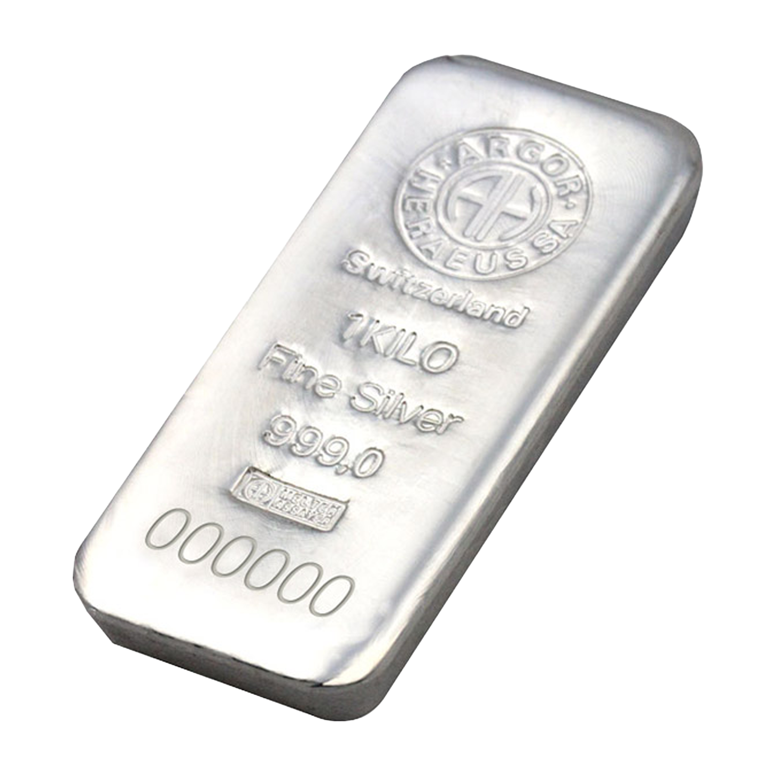 1 kg Silver Bars - Argor-Heraeus, image 1