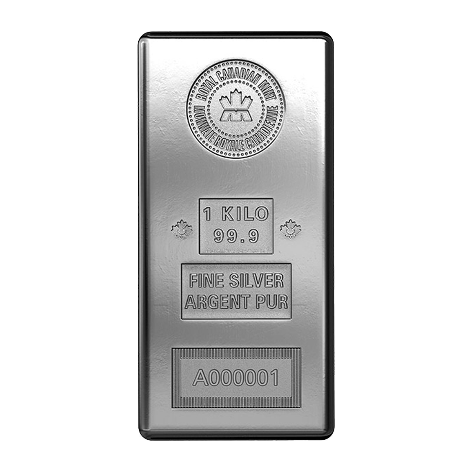 Canadian 1 Kilo Silver Bars, image 0