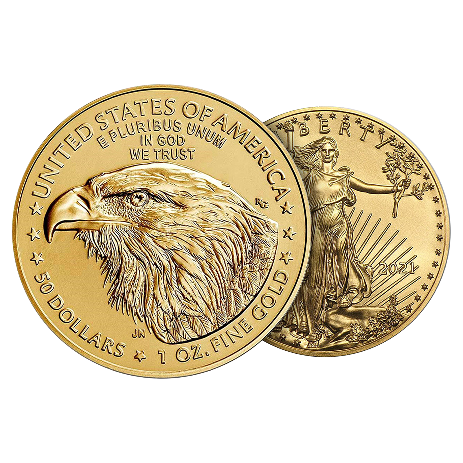 1 oz Gold Eagle Coins (new design - mid 2021 and later), image 2