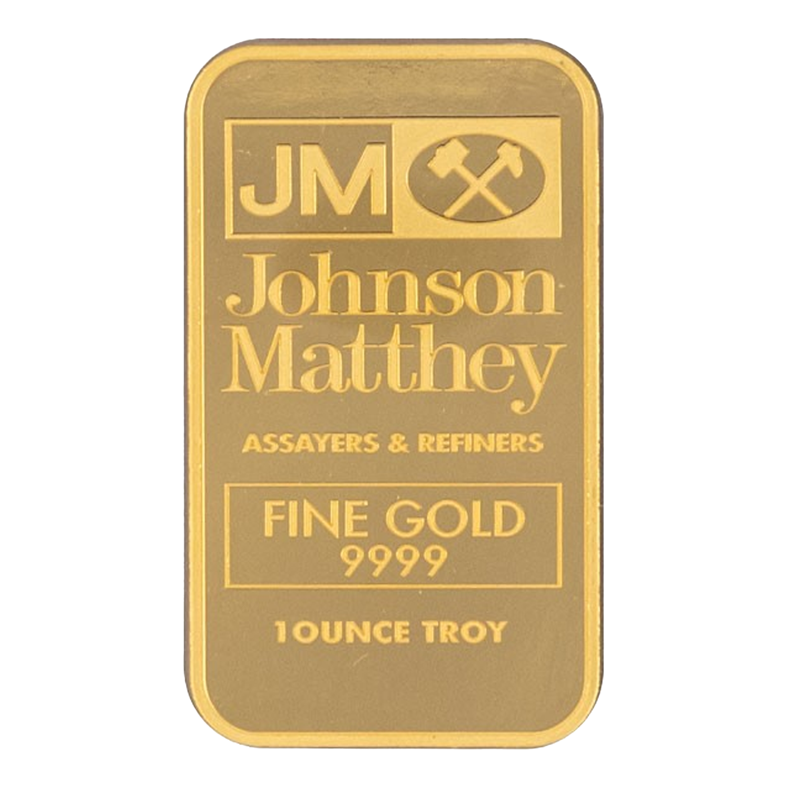 1 oz Gold Bar .9999 - Johnson Matthey, image 2