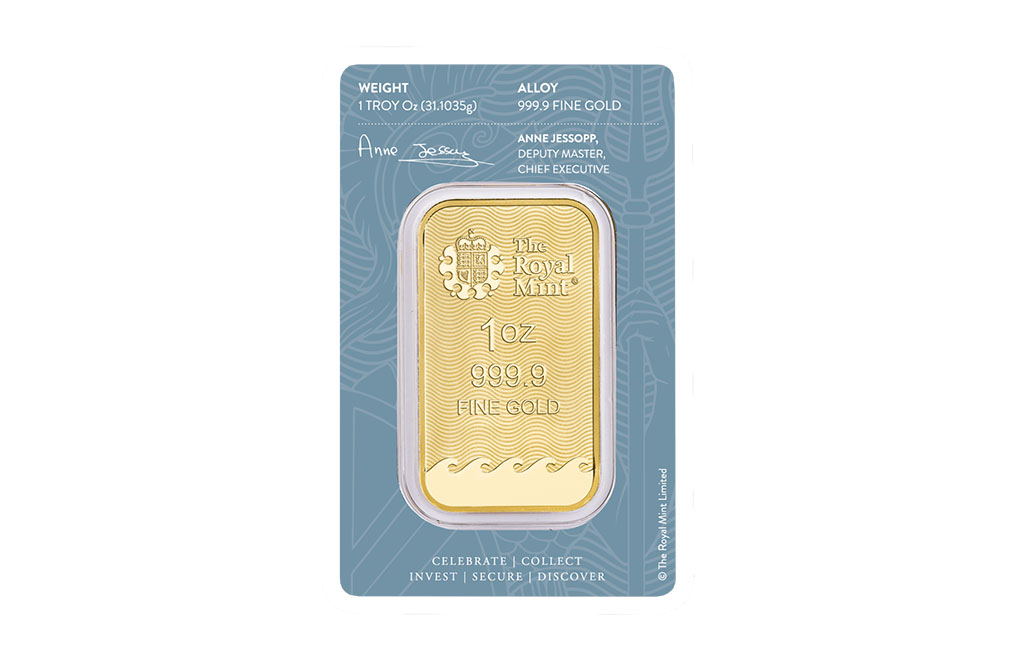 Buy 1 oz Britannia Gold Minted Bars (w/ assay), image 1
