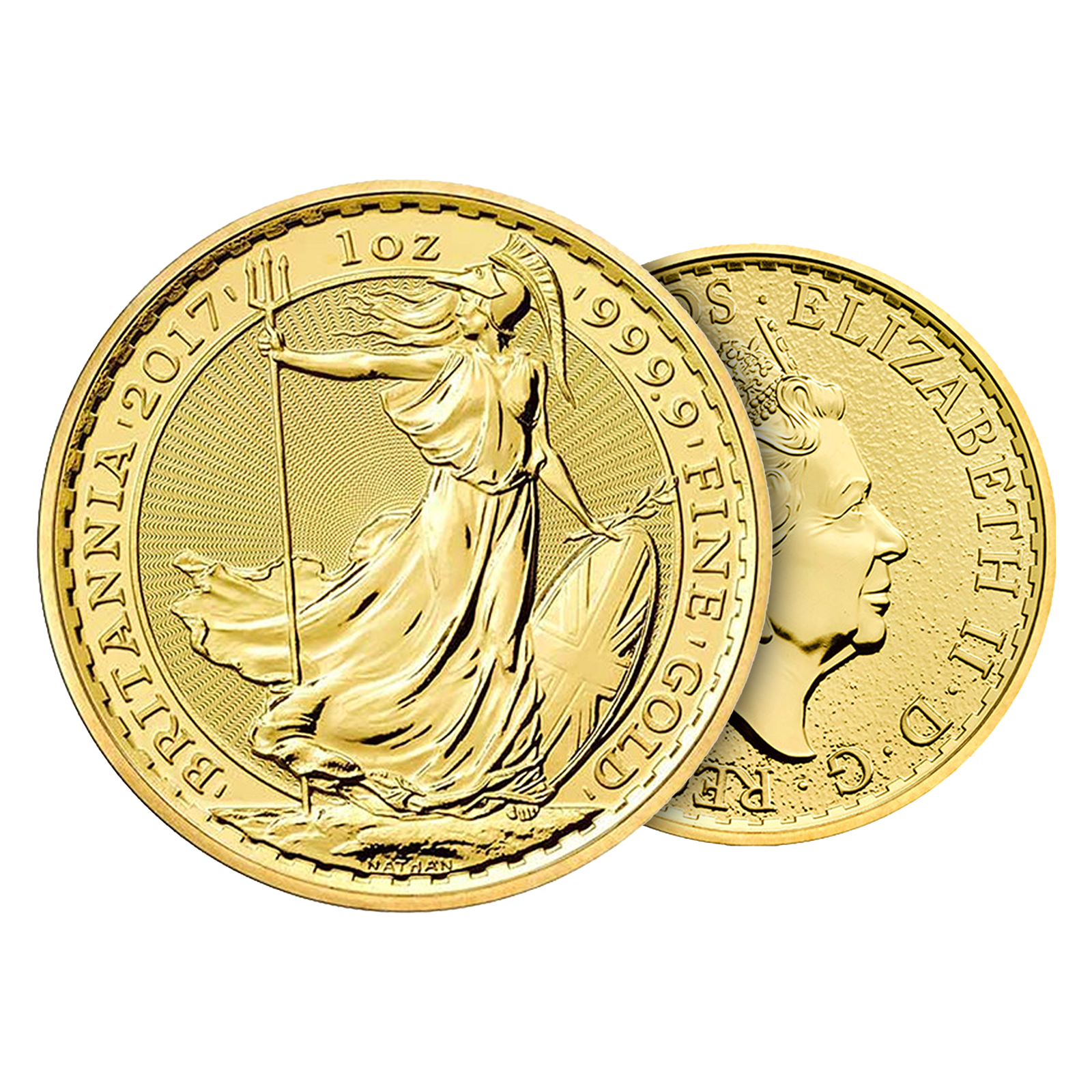 1 oz British Gold Britannia Coins, image 2