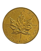 1 oz Gold Canadian Maple Leaf Coin (wear and tear) .9999