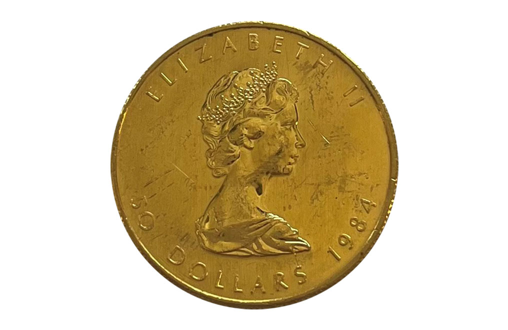 Buy 1 oz Gold Maple Leaf Coin (wear and tear), image 1