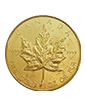 1 oz Gold Canadian Maple Leaf Coin (wear and tear) .9999