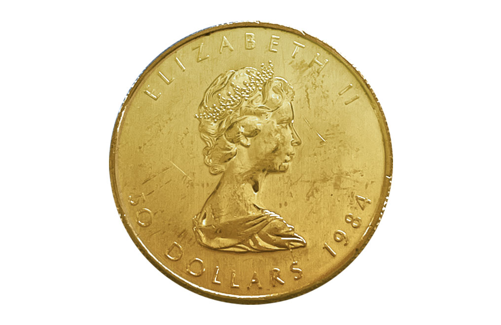 Buy 1 oz Gold Maple Leaf Coin (wear and tear), image 1