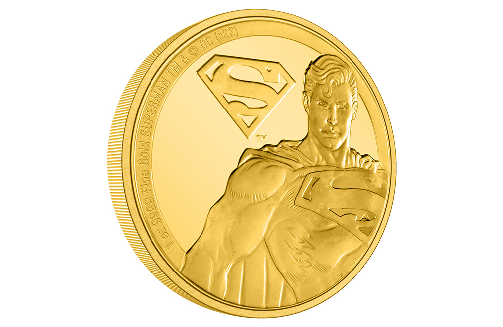 Buy 1 oz Gold Classic Superheroes SUPERMAN™ Coin (2022), image 3