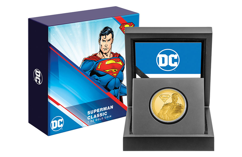 Buy 1 oz Gold Classic Superheroes SUPERMAN™ Coin (2022), image 6
