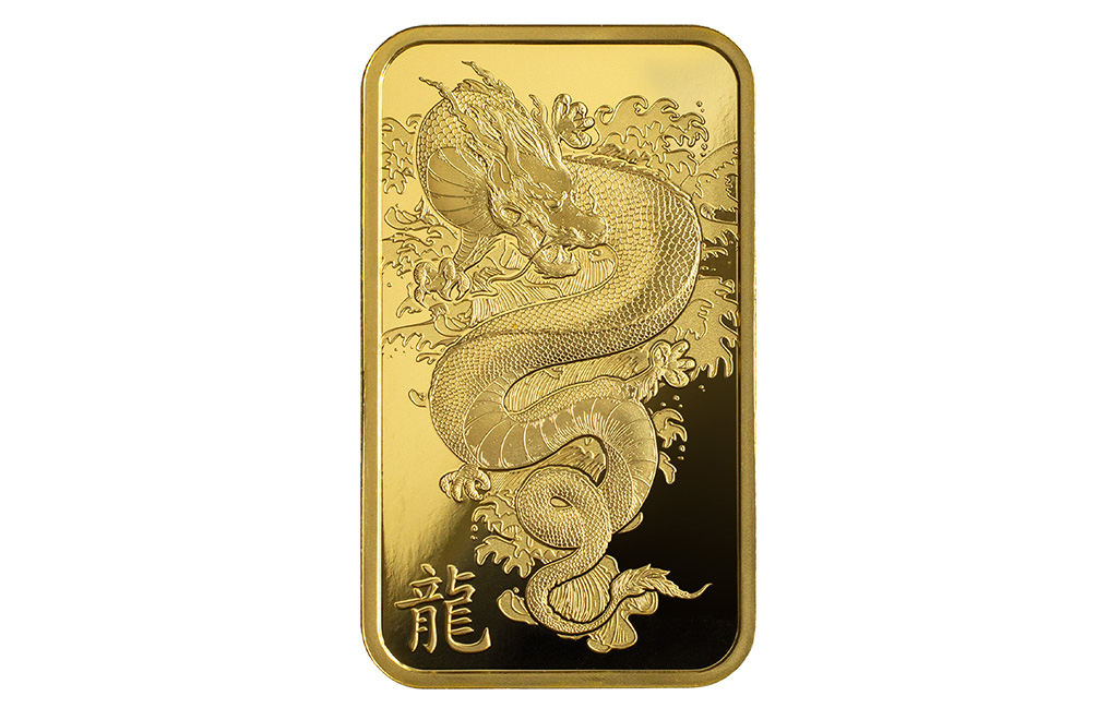 Buy 1 oz Gold Legend of the Azure Dragon Bar (2024), image 3
