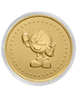 1 oz Gold PAC-MAN Game Token Round