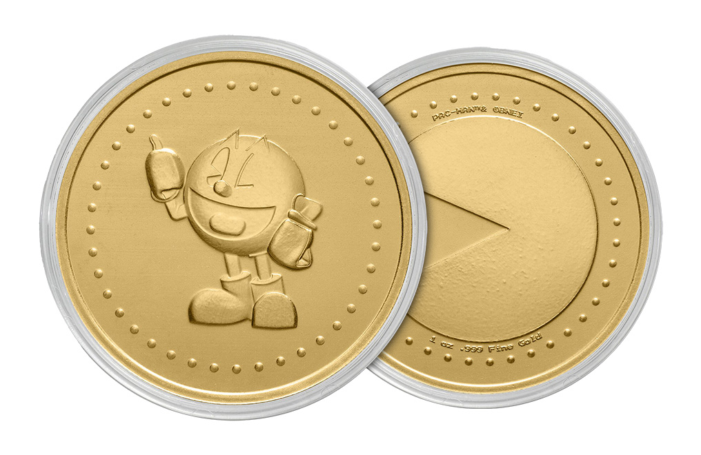 Buy 1 oz Gold PAC-MAN Game Token Round, image 2