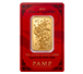 Buy 1 oz Gold Year of the Snake PAMP White Snake Bar, image 0