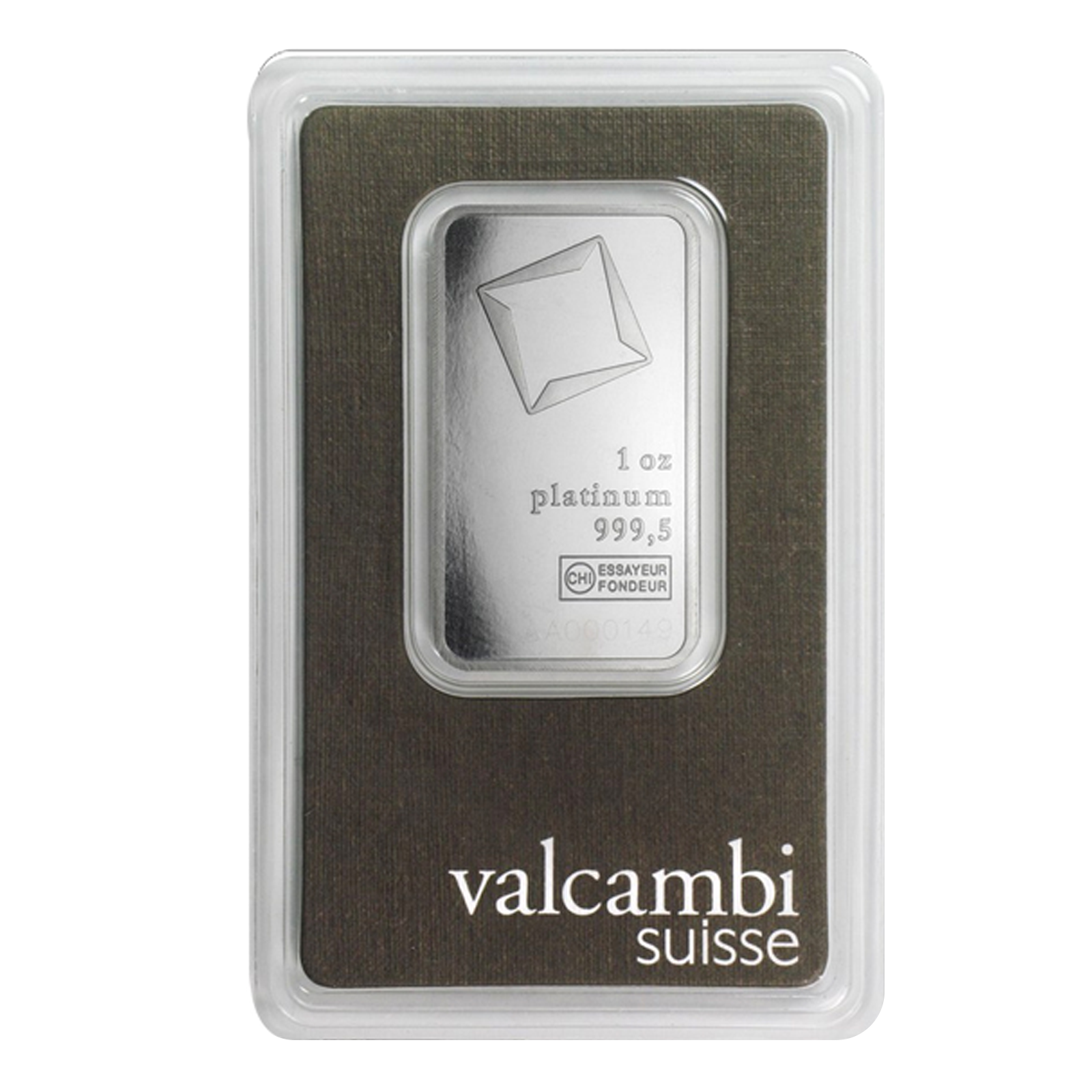 1 oz Platinum Valcambi Suisse Bars, image 0
