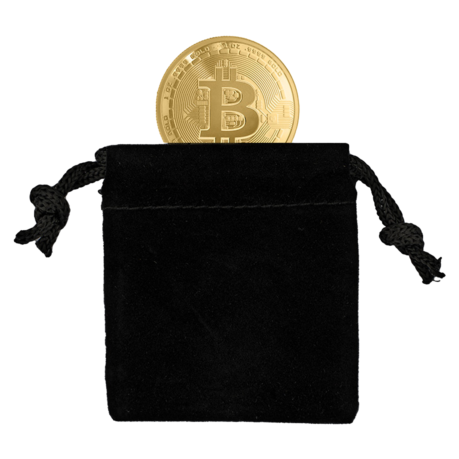 Buy 1 oz Pure Gold Bitcoin Round .9999, image 3