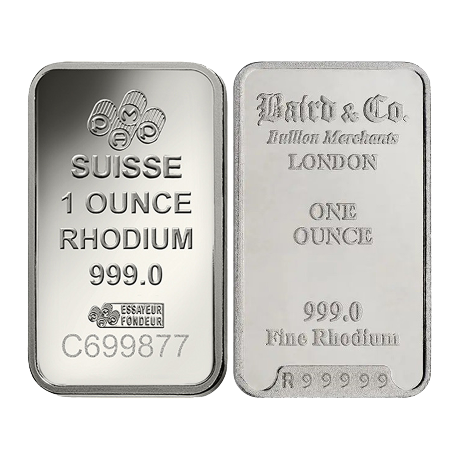 1 oz Rhodium Bars, image 0