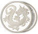 Buy 1 oz Rhodium Tuvalu South Sea Dragon Coin, image 2