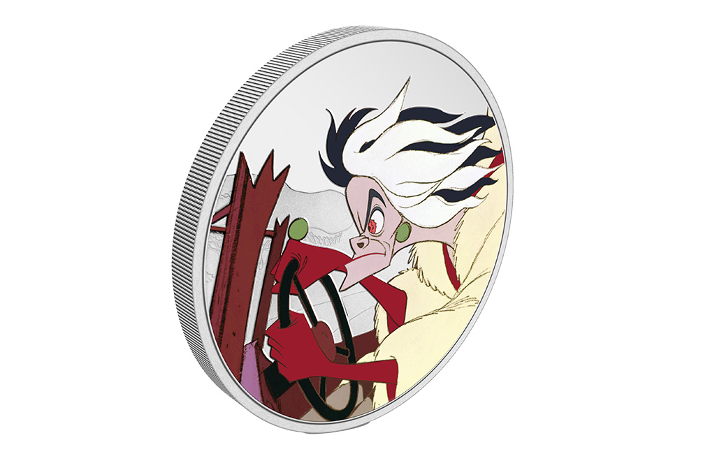 Buy 1 oz Silver 101 Dalmatians Cruella Coin (2022), image 3