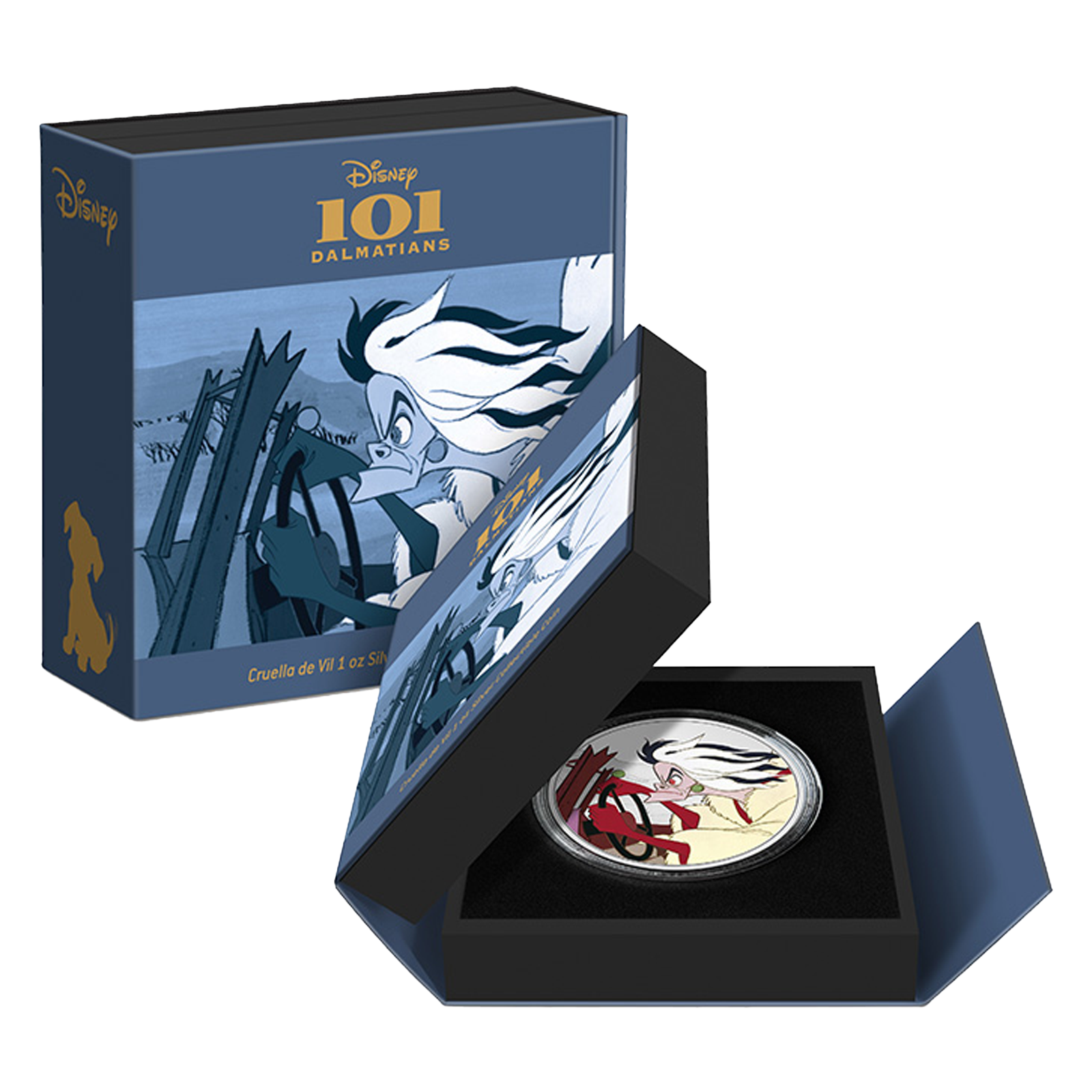 Buy 1 oz Silver 101 Dalmatians Cruella Coin (2022), image 3