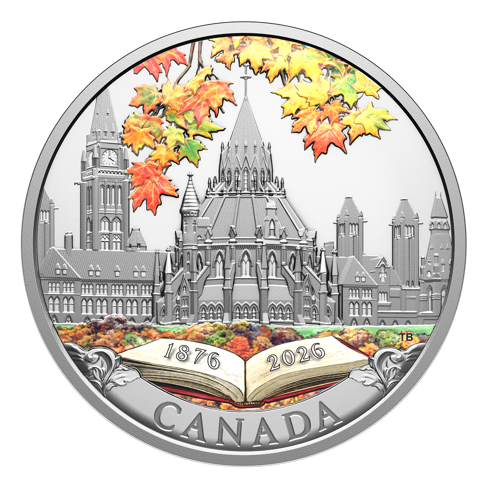 Buy 1 oz Silver 150th Anniversary of the Library of Parliament Coin (2026), image 0