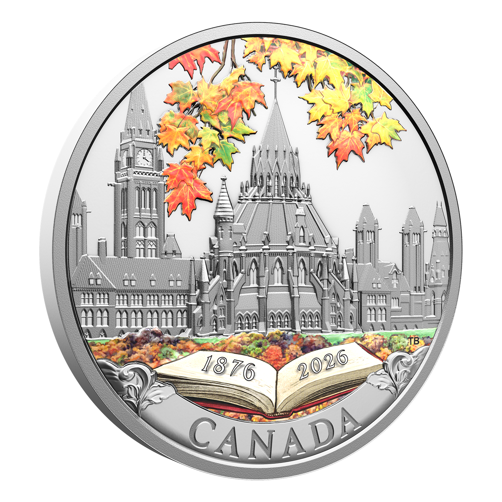 Buy 1 oz Silver 150th Anniversary of the Library of Parliament Coin (2026), image 1
