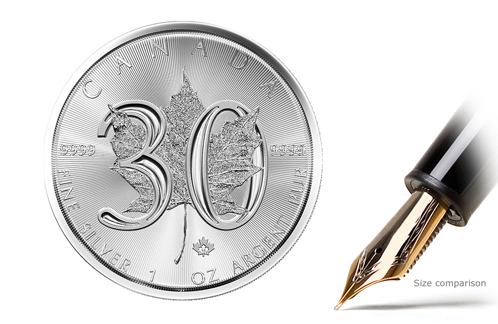 Sell 1 oz Silver Maple Leaf Coins - 30th Anniversary, image 0