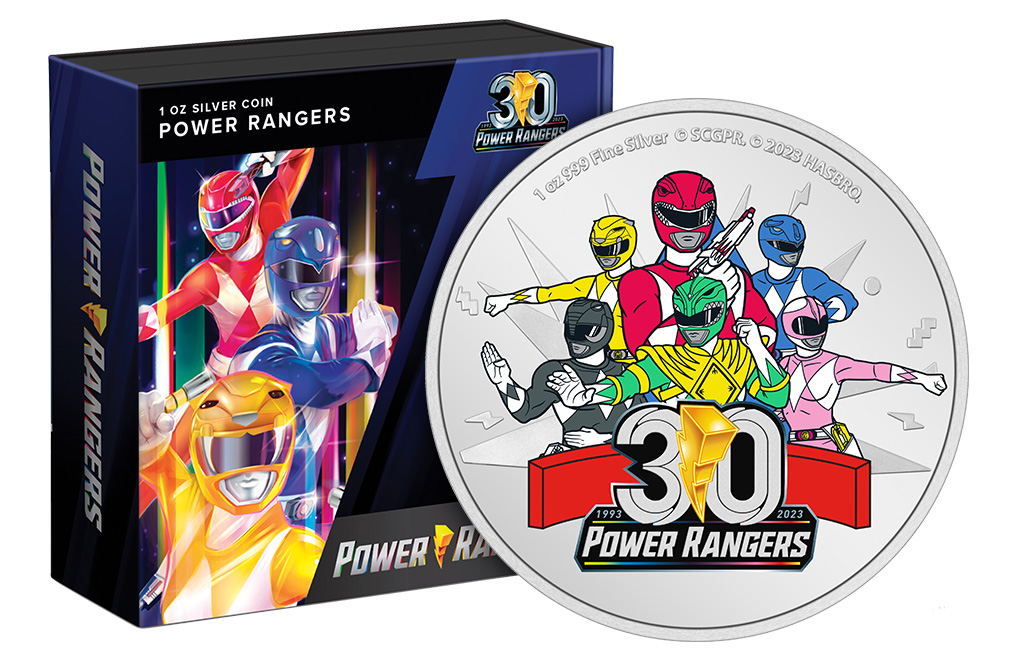 Buy 1 oz Silver 30th Anniversary Power Rangers Coin (2023), image 2