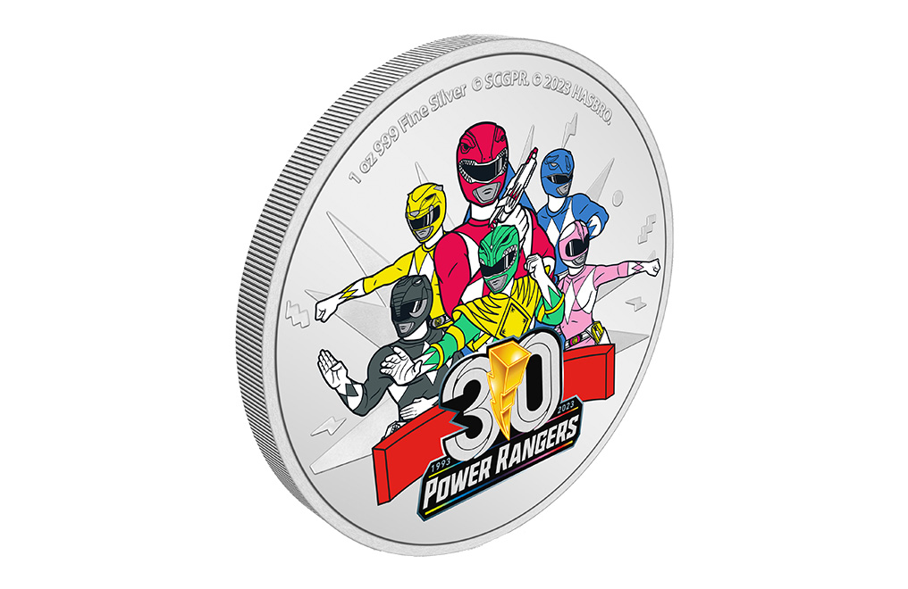 Buy 1 oz Silver 30th Anniversary Power Rangers Coin (2023), image 3