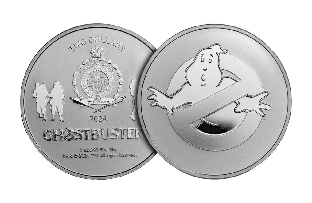 Buy 1 oz Silver 40th Anniversary Ghostbusters® Coin (2024), image 2