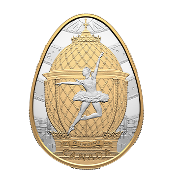 Buy 1 oz Silver 75th Anniversary of the National Ballet of Canada Gold-Plated Coin (2026), image 0