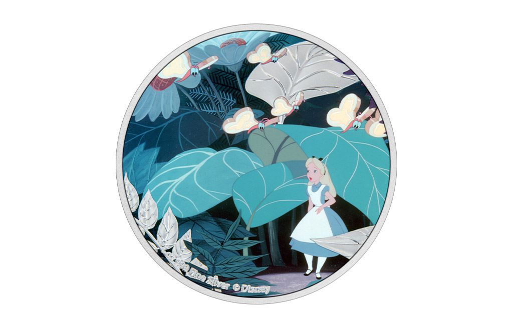 Buy 1 oz Silver Alice in Wonderland Coin (2021), image 1