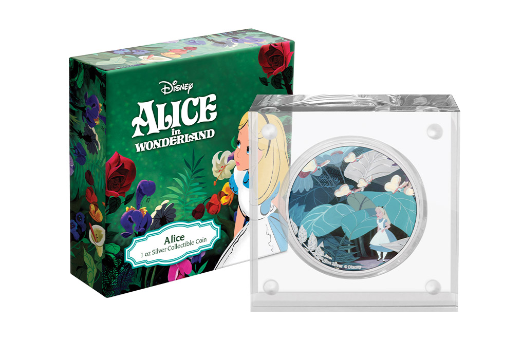 Buy 1 oz Silver Alice in Wonderland Coin (2021), image 0