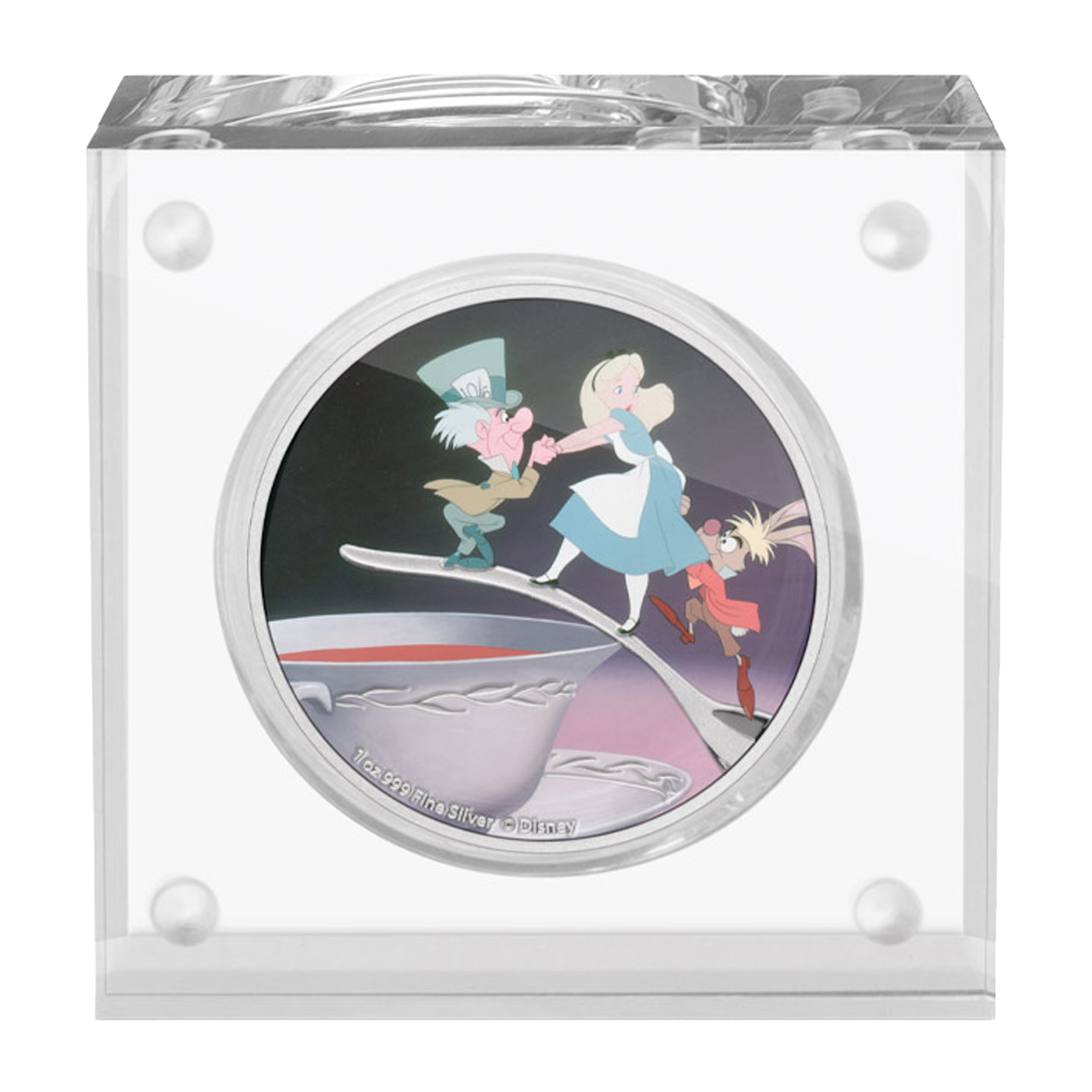 Buy 1 oz Silver Alice in Wonderland Mad Hatter Coin (2021), image 2