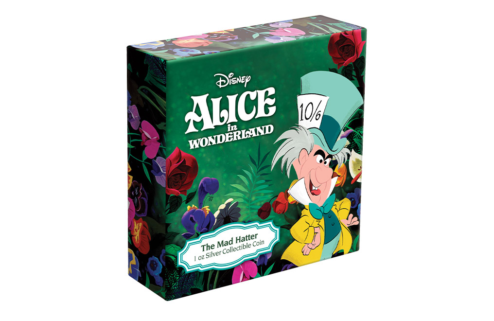Buy 1 oz Silver Alice in Wonderland Mad Hatter Coin (2021), image 5