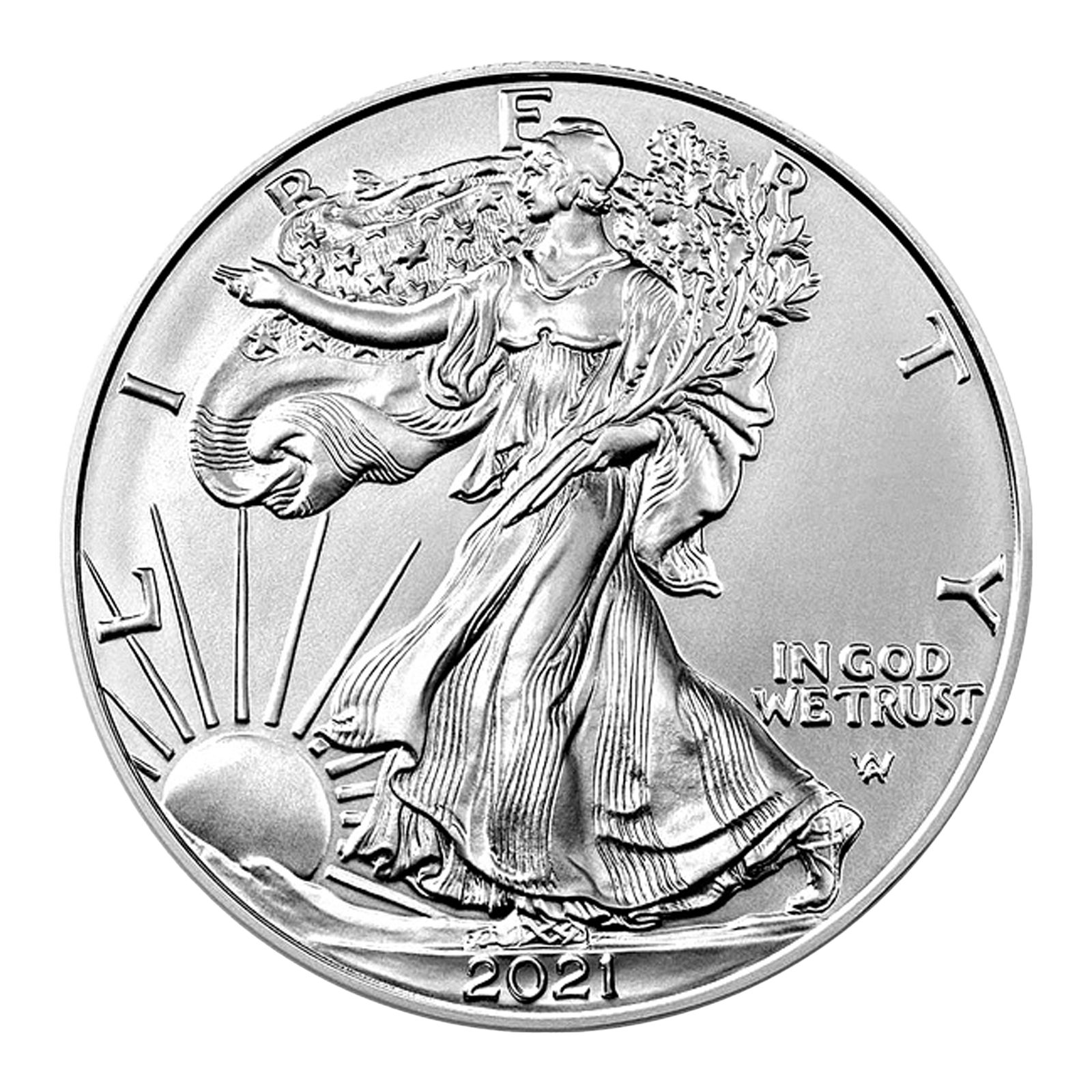 Silver American Eagle Coins (New Design - Mid 2021 and later), image 1