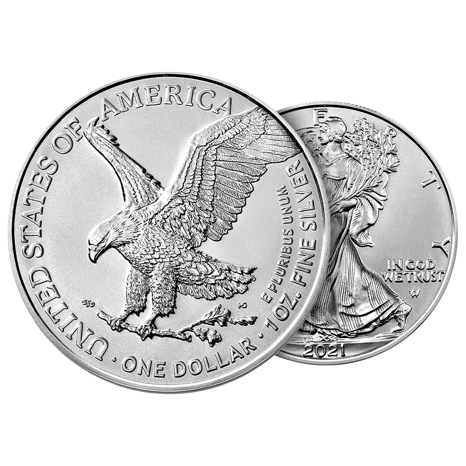 Silver American Eagle Coins (New Design - Mid 2021 and later), image 2