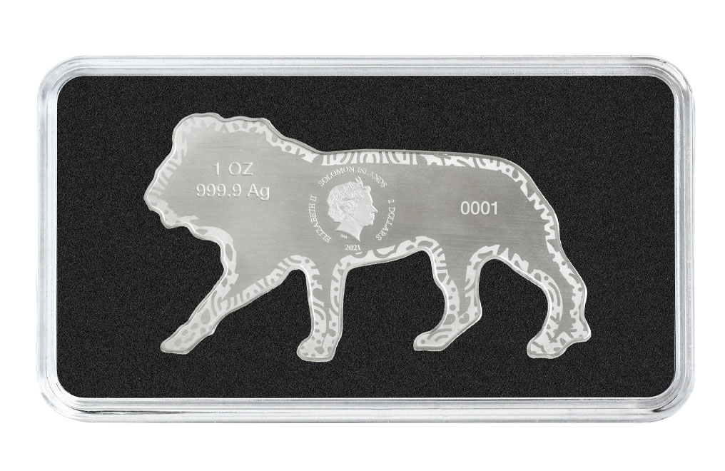 Buy 1 oz Silver Animals of Africa African Lion Coin (2021), image 3