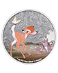 1 oz Silver Bambi 80th Anniversary Bambi and Butterfly Coin (2022)